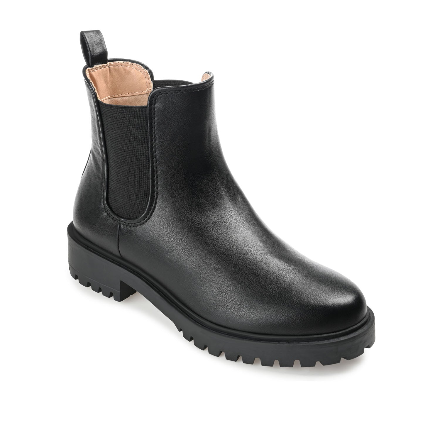 KENOVA CHELSEA BOOTIES IN VEGAN LEATHER - Black