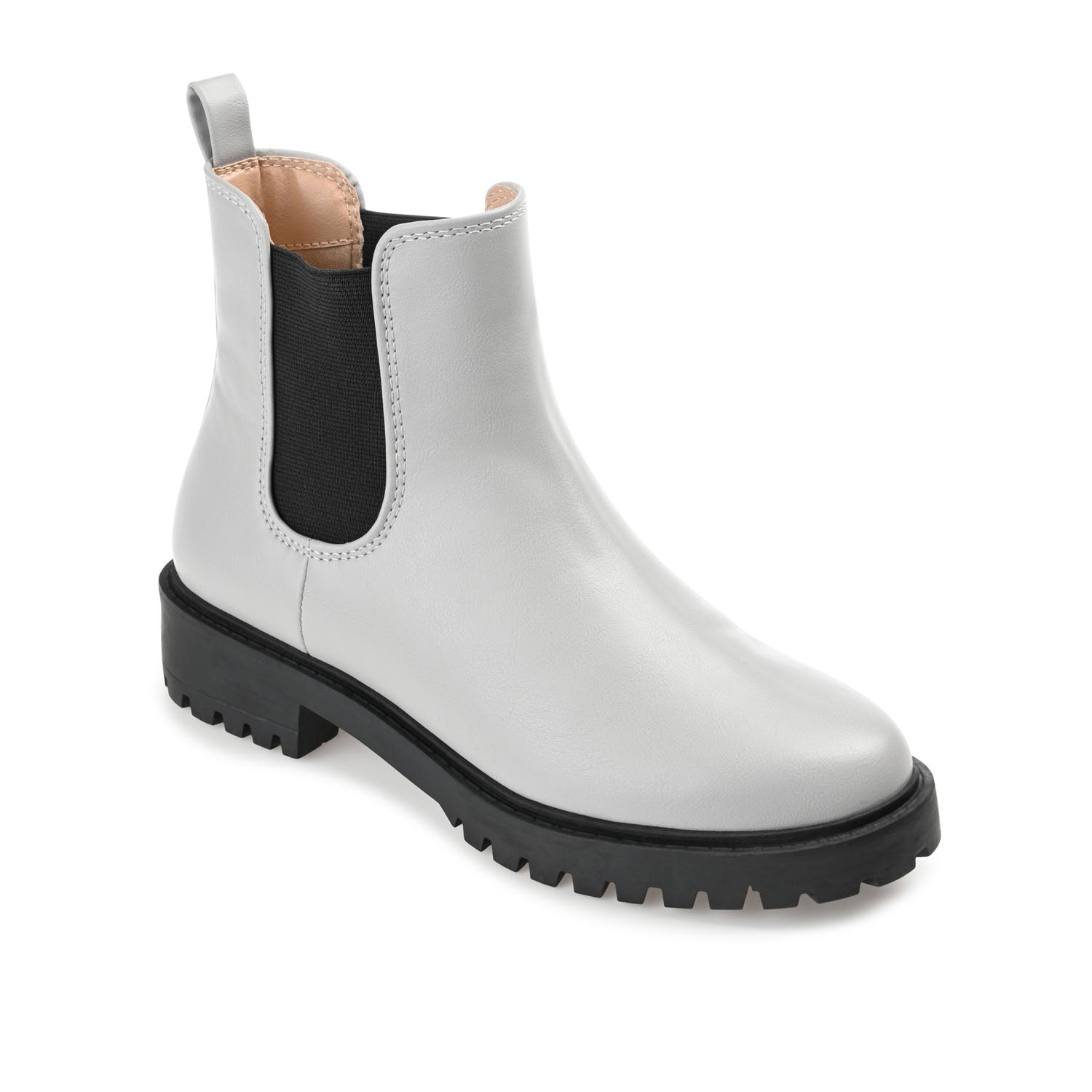 KENOVA CHELSEA BOOTIES IN VEGAN LEATHER - Grey