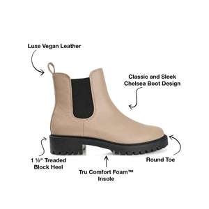 KENOVA CHELSEA BOOTIES IN WIDE - Taupe