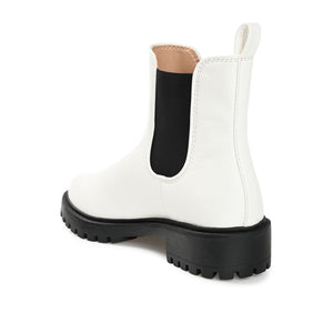 KENOVA CHELSEA BOOTIES IN WIDE - White