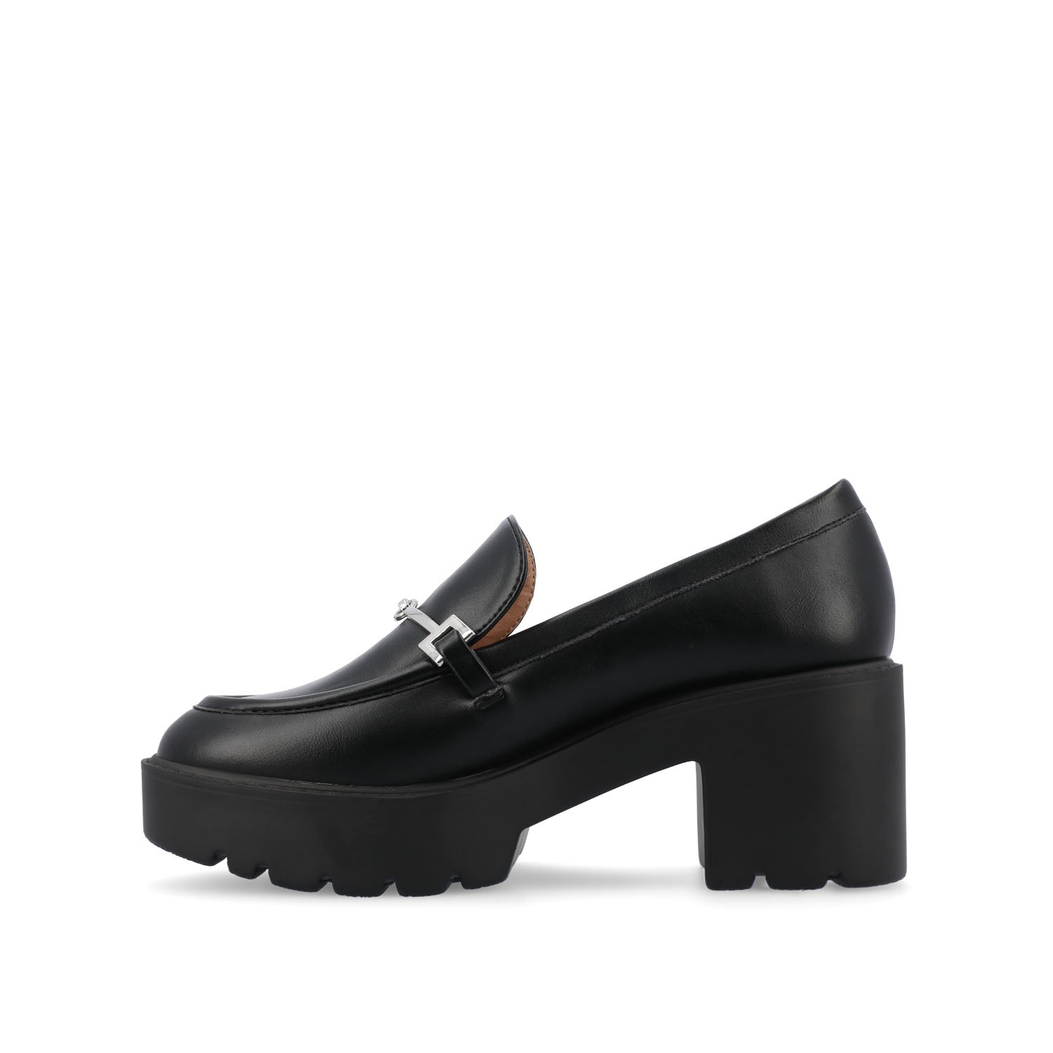 KEZZIAH BLOCK HEEL LOAFERS IN WIDE - Black