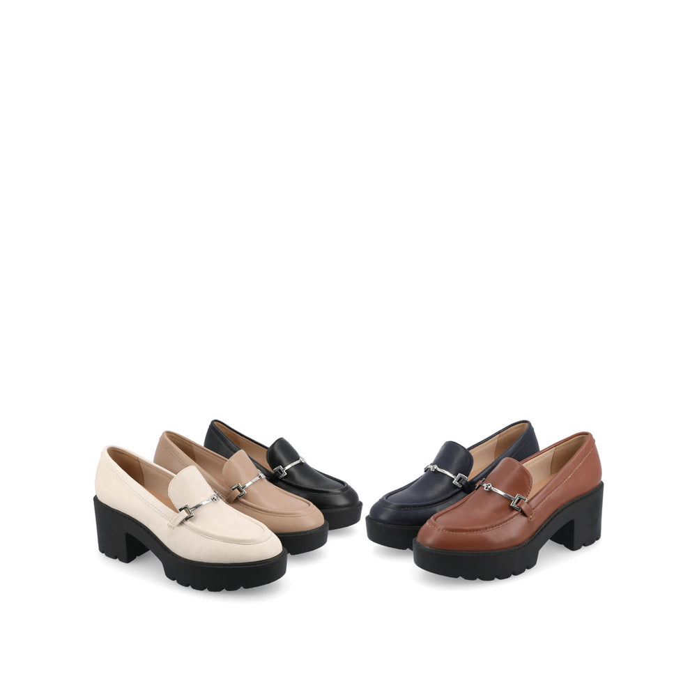 KEZZIAH BLOCK HEEL LOAFERS IN WIDE