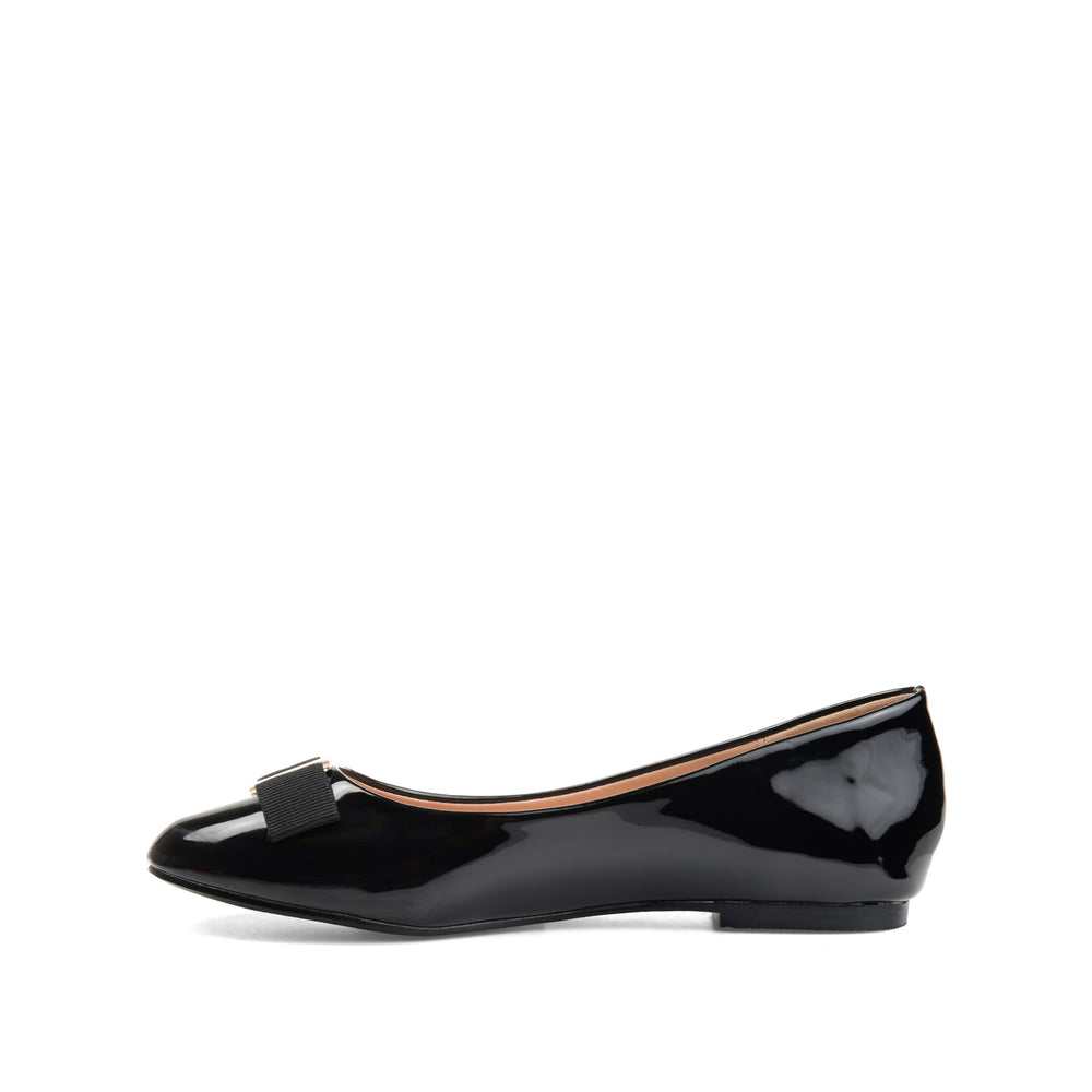 KIM ROUND TOE BALLET FLATS IN PATENT