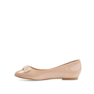 KIM ROUND TOE BALLET FLATS IN PATENT