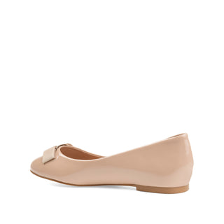 KIM ROUND TOE BALLET FLATS IN PATENT