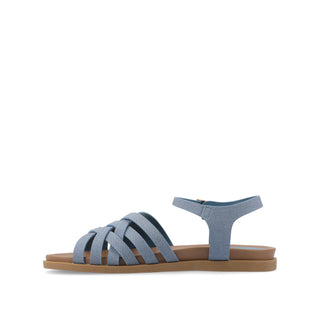 KIMMIE MULTI STRAP SANDAL IN FAUX LEATHER