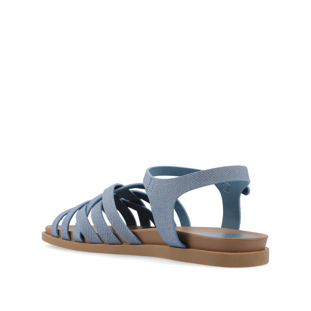 KIMMIE MULTI STRAP SANDAL IN FAUX LEATHER