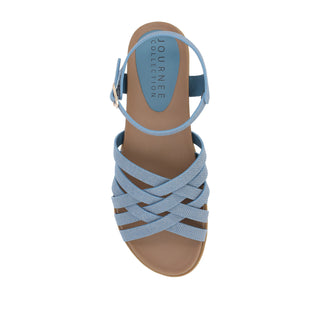 KIMMIE MULTI STRAP SANDAL IN FAUX LEATHER