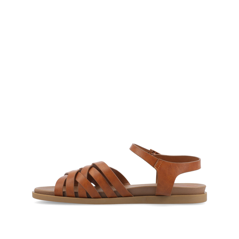 KIMMIE MULTI STRAP SANDAL IN FAUX LEATHER