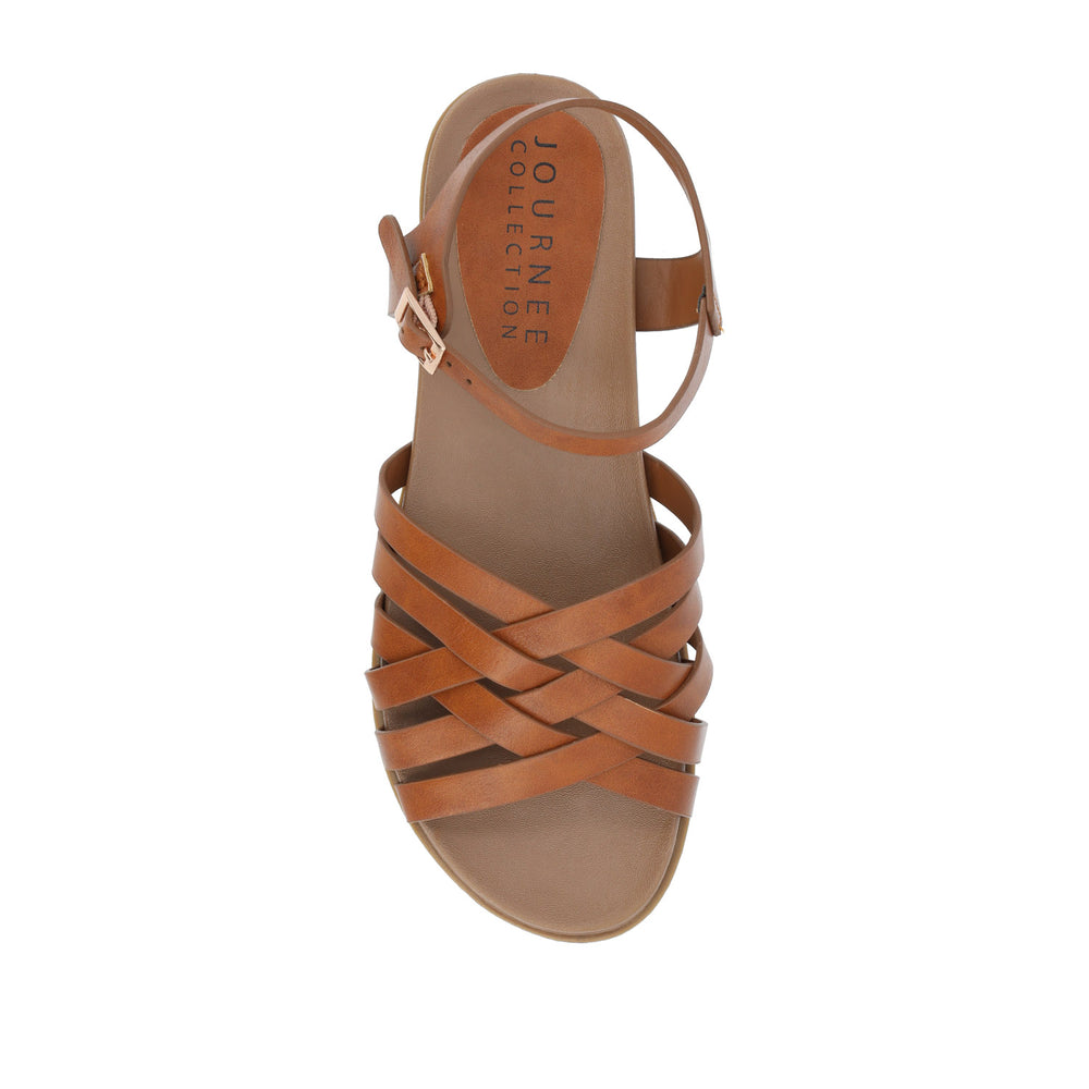 KIMMIE MULTI STRAP SANDAL IN FAUX LEATHER