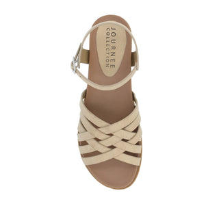 KIMMIE MULTI STRAP SANDAL IN FAUX LEATHER