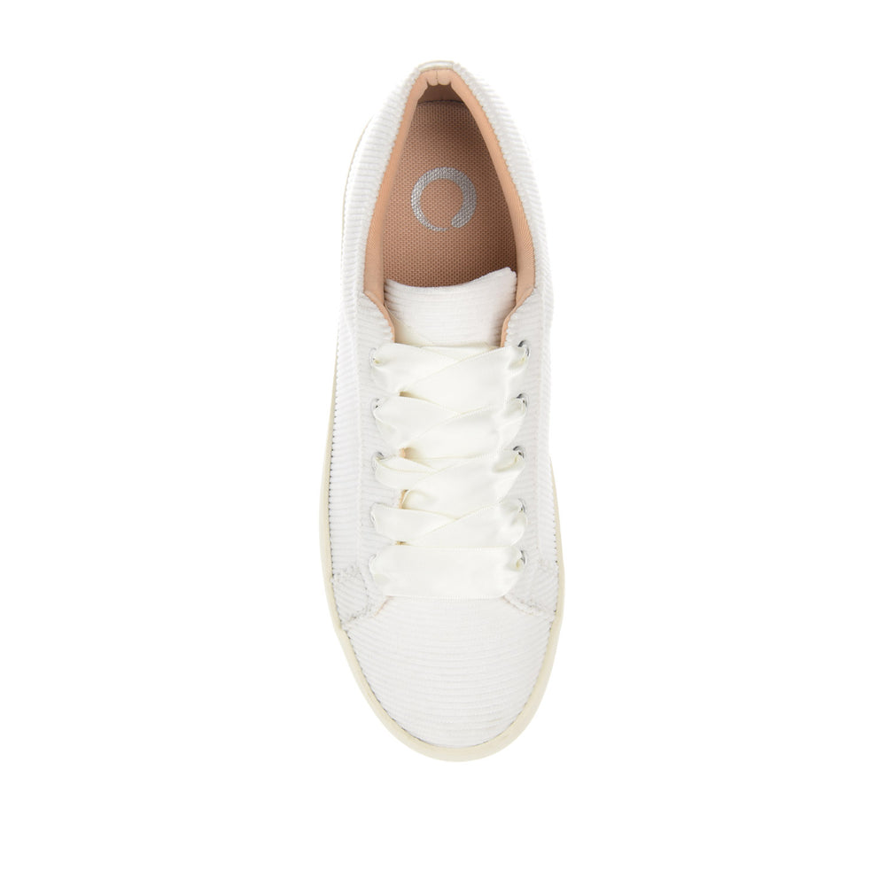 KINSLEY LACE-UP SNEAKERS IN CORDUROY