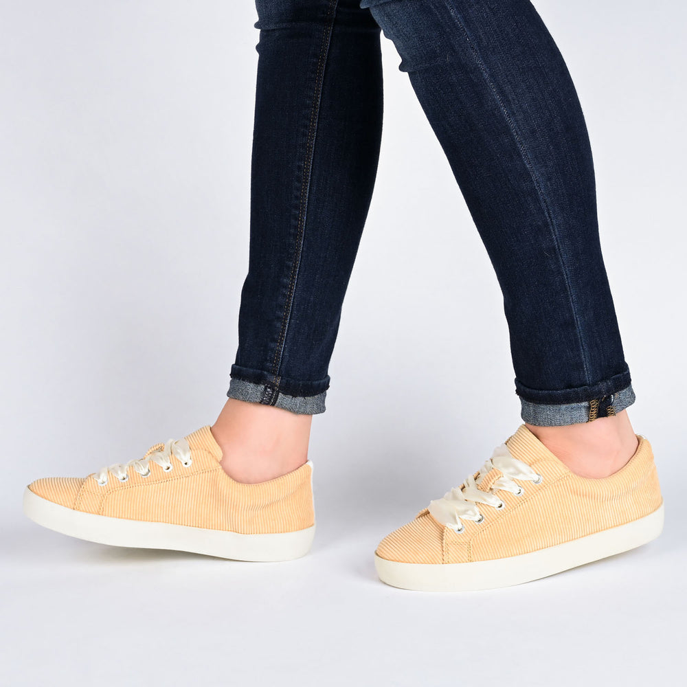 KINSLEY LACE-UP SNEAKERS IN CORDUROY