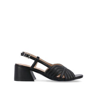 KIRSI BLOCK HEELED SANDAL IN FAUX LEATHER