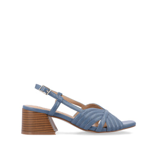 KIRSI BLOCK HEELED SANDAL IN FAUX LEATHER