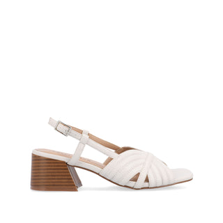 KIRSI BLOCK HEELED SANDAL IN FAUX LEATHER