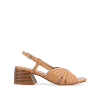 KIRSI BLOCK HEELED SANDAL IN FAUX LEATHER