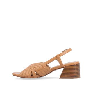 KIRSI BLOCK HEELED SANDAL IN FAUX LEATHER