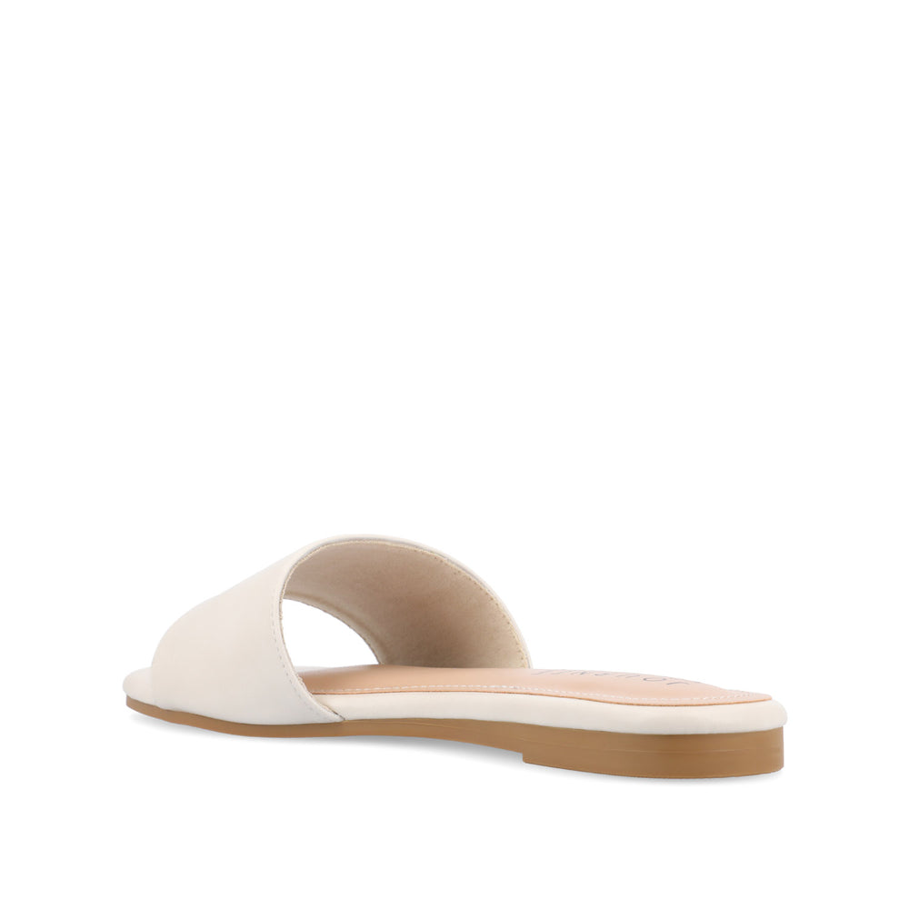 KOLINNA SLIDE SANDALS IN FAUX SUEDE