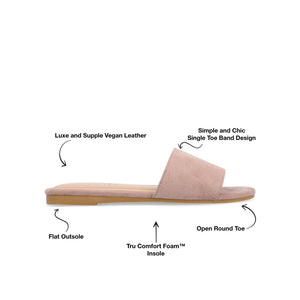 KOLINNA SLIDE SANDALS IN STATEMENT - Mauve