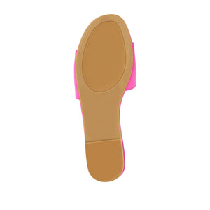 KOLINNA STATEMENT SLIDE SANDALS IN WIDE - Pink