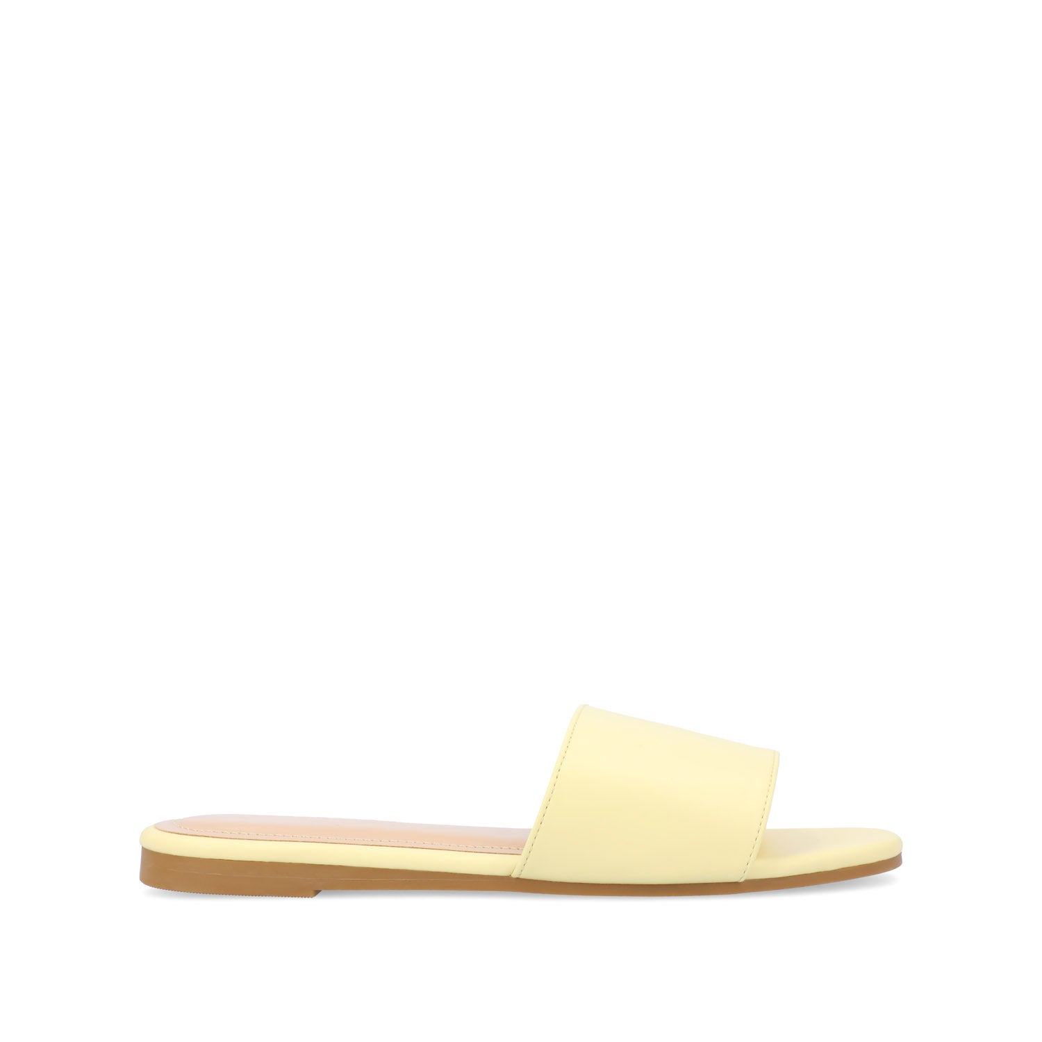 KOLINNA STATEMENT SLIDE SANDALS IN WIDE - Yellow