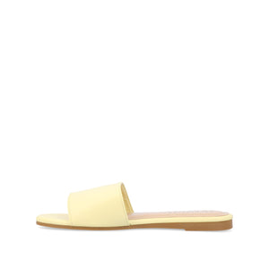 KOLINNA SLIDE SANDALS IN STATEMENT - Yellow