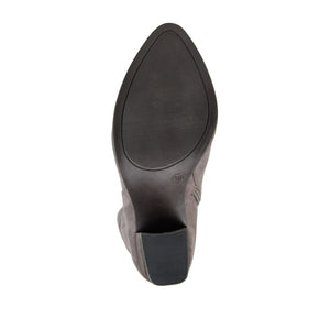 KYLLIE KNEE-HIGH BOOTS IN WIDE CALF - Grey Faux Suede