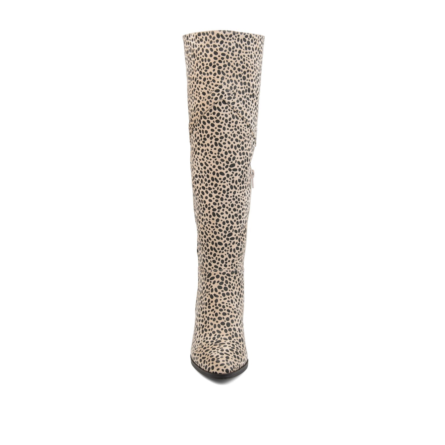 KYLLIE KNEE HIGH BOOTS IN FAUX SUEDE - Cheetah Faux Suede 2
