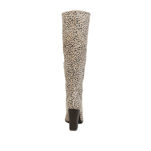 KYLLIE KNEE HIGH BOOTS IN FAUX SUEDE