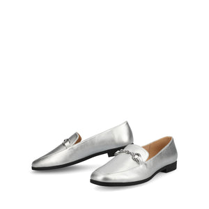 LACIE SLIP ON LOAFERS - Silver