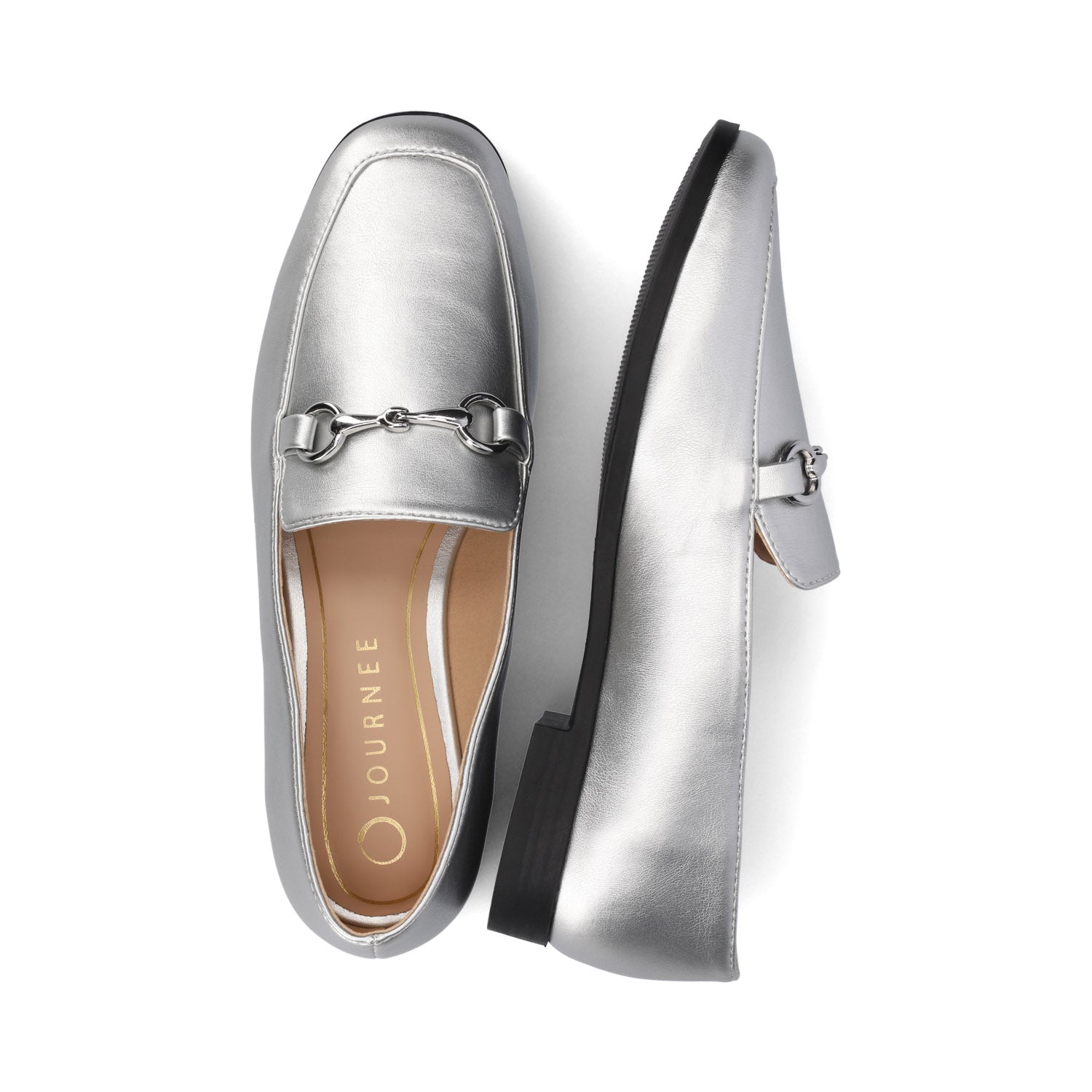 LACIE SLIP ON LOAFERS - Silver