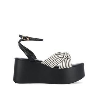 LAILEE PLATFORM SANDALS IN FABRIC