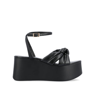 LAILEE PLATFORM SANDALS IN FABRIC