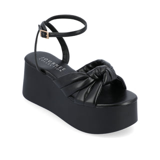 LAILEE PLATFORM SANDALS IN FABRIC