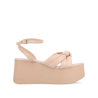 LAILEE PLATFORM SANDALS IN FABRIC