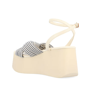 LAILEE PLATFORM SANDALS IN FABRIC