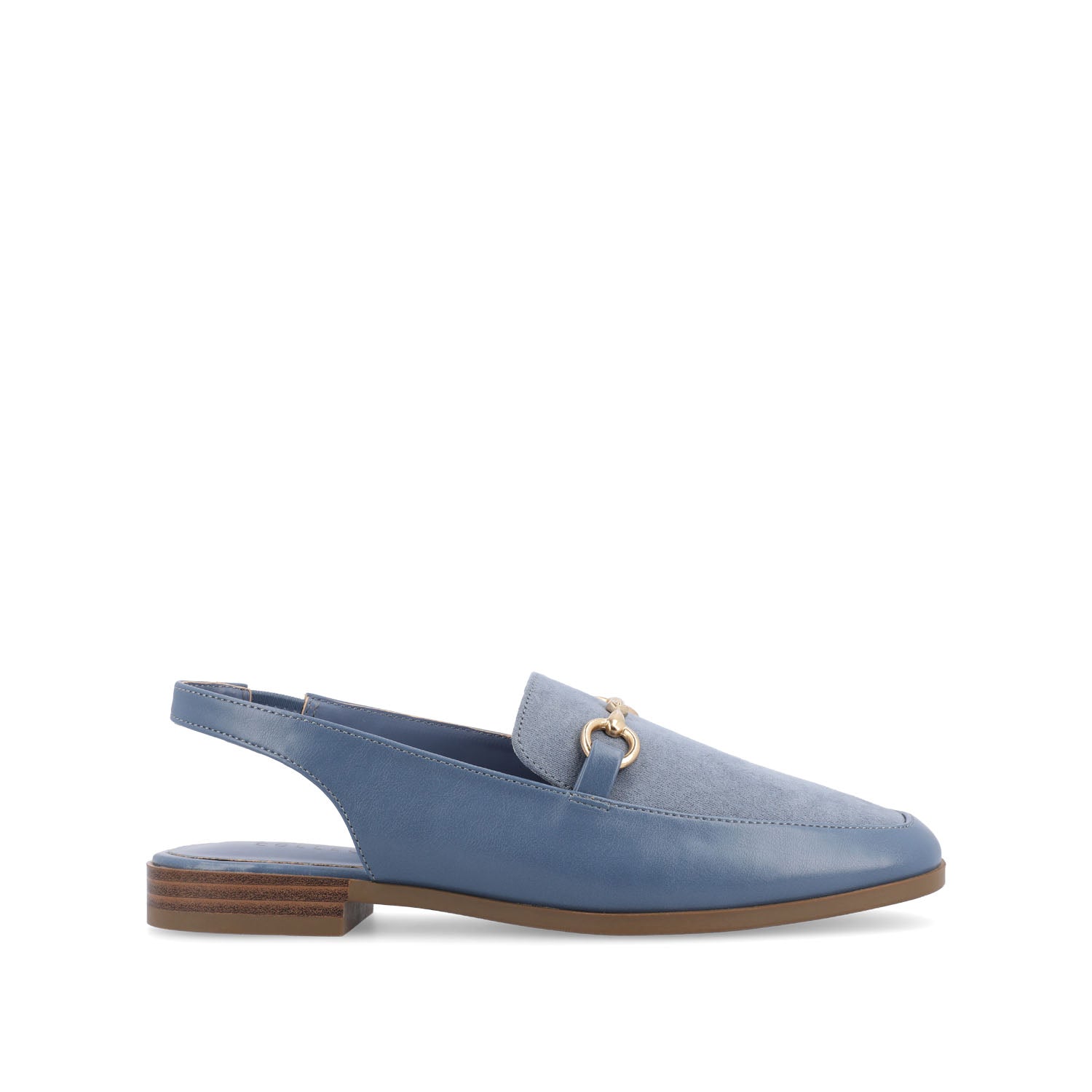 LAINEY LOAFER FLATS IN VEGAN LEATHER - Blue