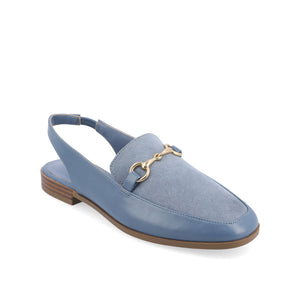LAINEY LOAFER FLATS IN VEGAN LEATHER - Blue