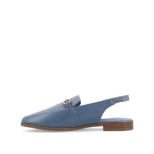 LAINEY LOAFER FLATS IN VEGAN LEATHER - Blue