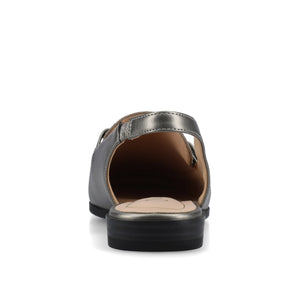 LAINEY LOAFER FLATS IN VEGAN LEATHER - Pewter