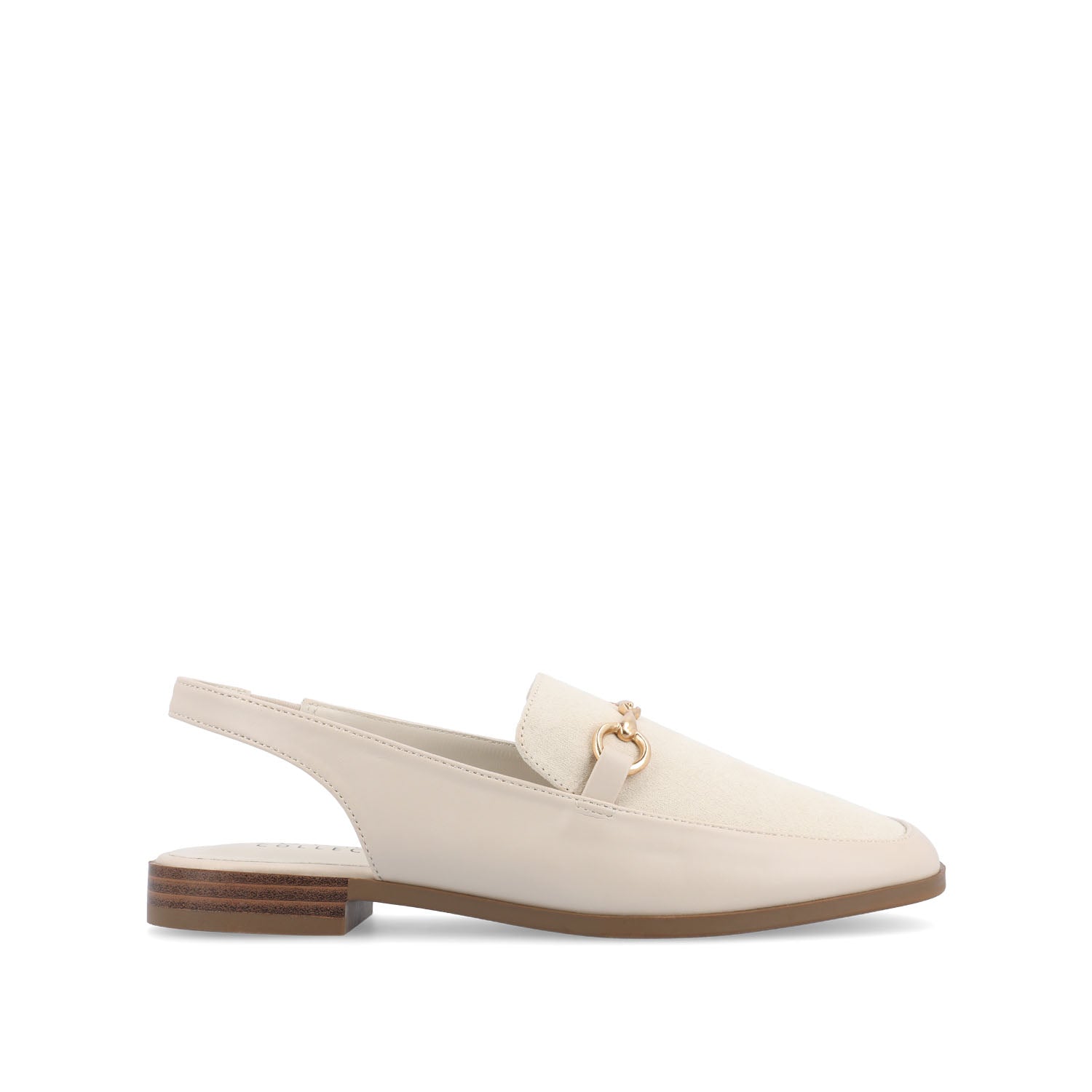 LAINEY LOAFER FLATS IN VEGAN LEATHER - Off White