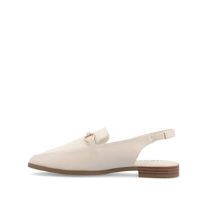 LAINEY LOAFER FLATS IN VEGAN LEATHER - Off White