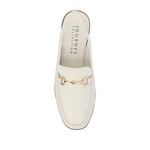 LAINEY LOAFER FLATS IN VEGAN LEATHER - Off White