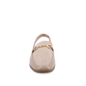 LAINEY LOAFER FLATS IN VEGAN LEATHER - Taupe