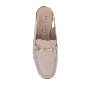 LAINEY LOAFER FLATS IN VEGAN LEATHER - Taupe