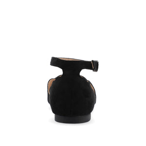 LANA SCALLOPED D'ORSAY FLATS IN WIDE - Black