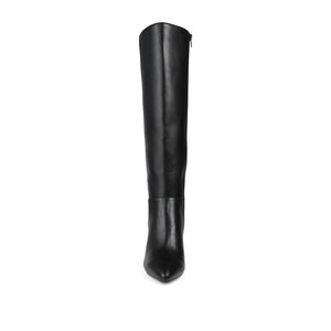 LANDREE KNEE-HIGH BOOTS IN FAUX LEATHER