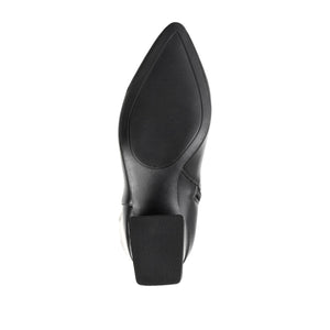 LANDREE KNEE-HIGH BOOTS IN WIDE CALF - Black