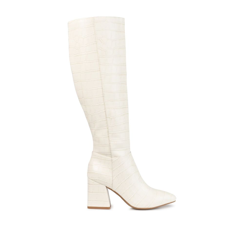 LANDREE KNEE-HIGH BOOTS IN WIDE CALF